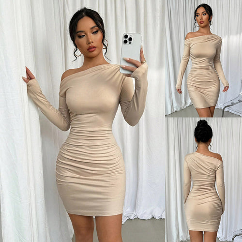Women Mini Ruffle Off-Shoulder Dress Lune London