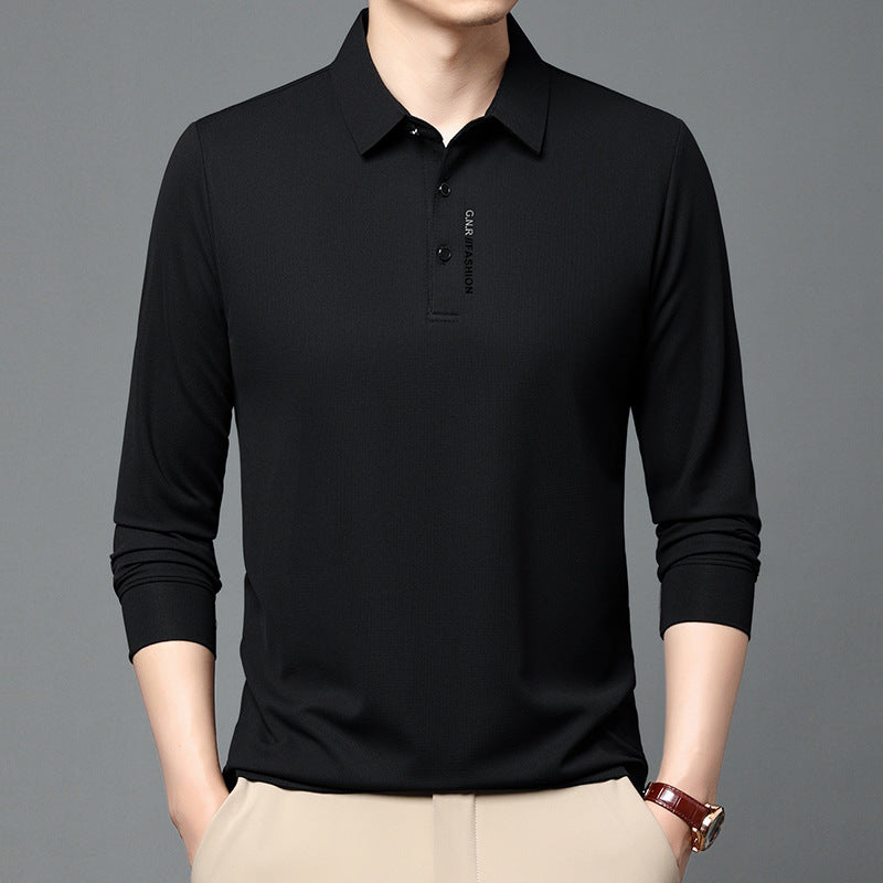 Long sleeve polo shirt for men, trendy, with breathable properties Lune London
