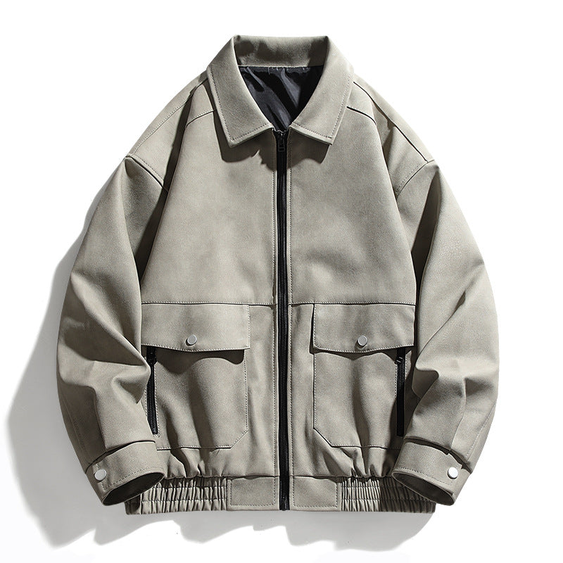 Casual utility jacket for men with practical pockets and elastic waist Lune London