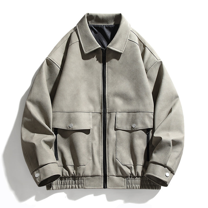 Casual utility jacket for men with practical pockets and elastic waist Lune London