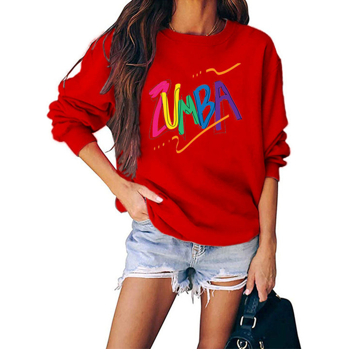Sweatshirt pour femmes avec un design Zumba moderne et une coupe décontractée Chic & Stil