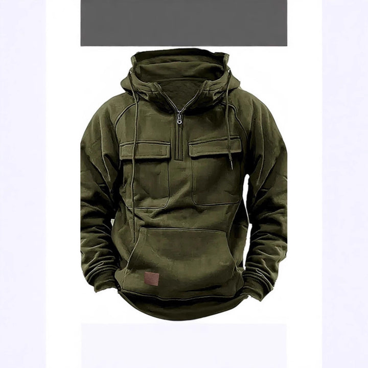 Practical and warm hooded jacket for men with pockets Lune London