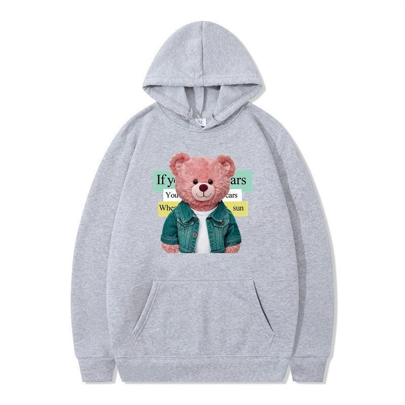 Women Hoodie with cute bear motif Chic & Stil