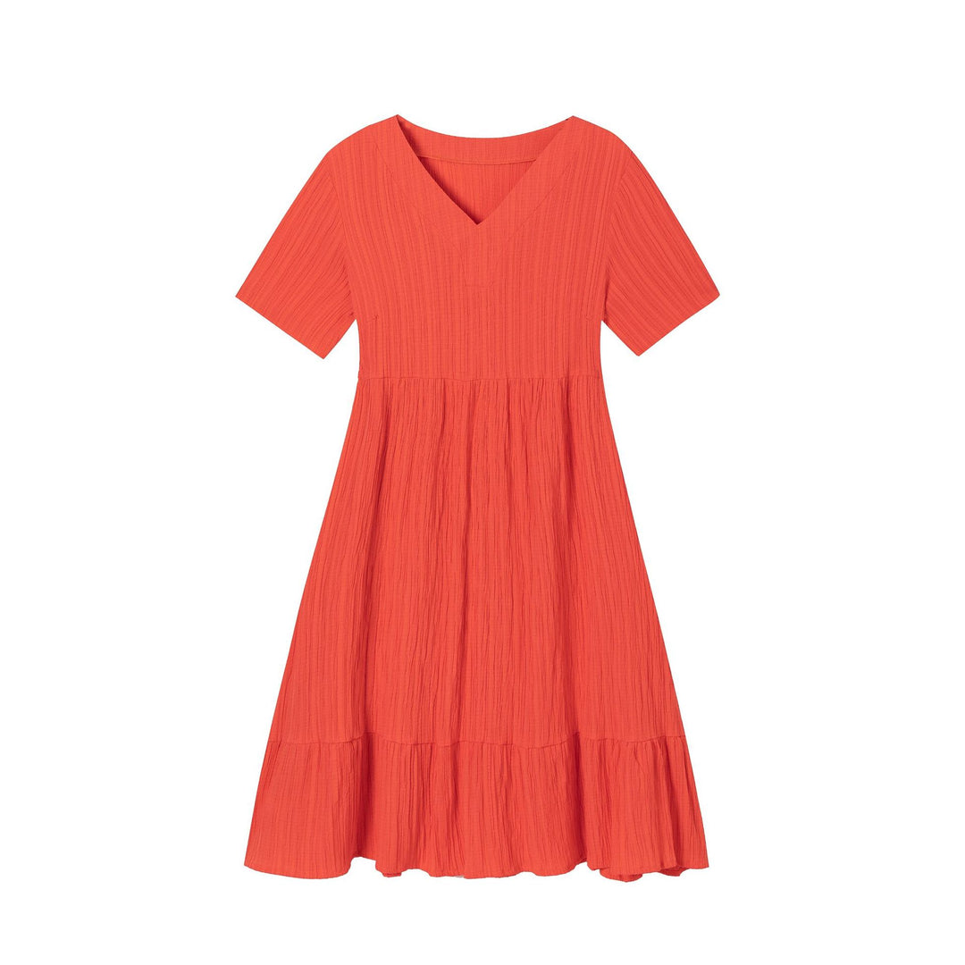Ladies V neck midi dress Lune London
