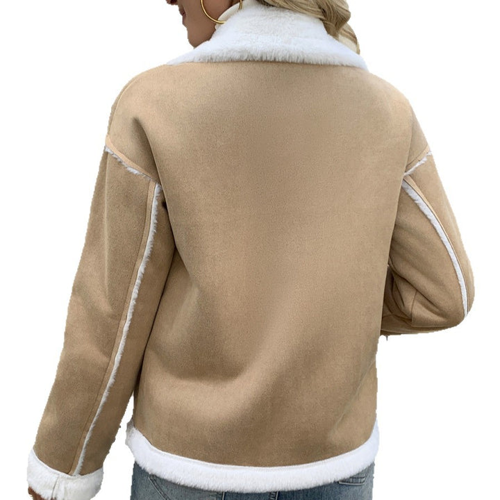 Ladies Cozy Fleece Jacket with Elegant Collar Finish Lune London