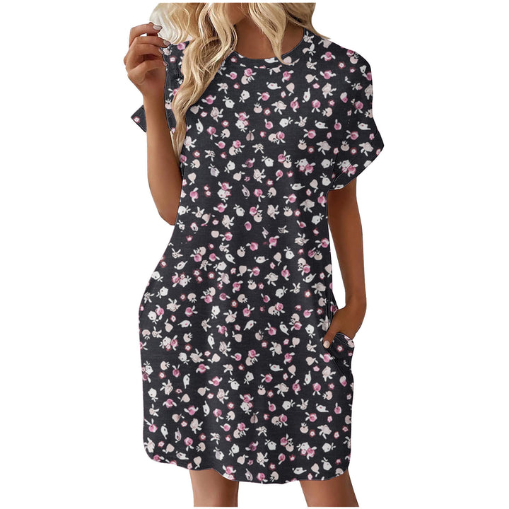 Chic Floral Print Shift Dress for Women
