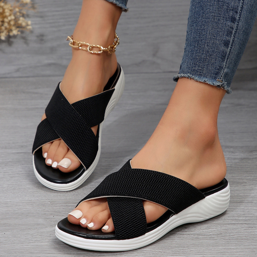Stylish wellness sandals for ladies with cushioned sole Lune London