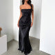 Ladies elegant strapless Satin-Gala Lune London