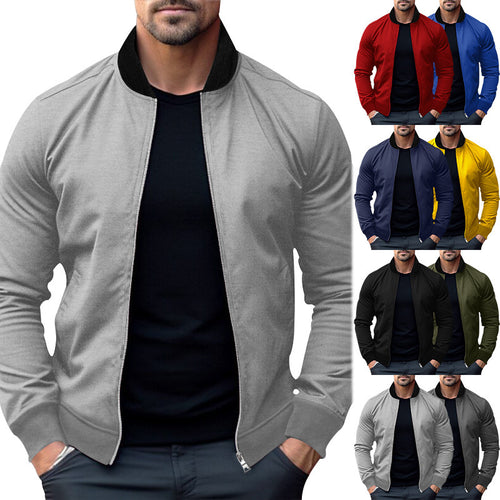 Men's sweatshirt jacket with practical zipper and side pockets Lune London