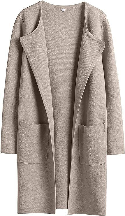 Ladies Long Cardigan with oversized cut and practical pockets Lune London