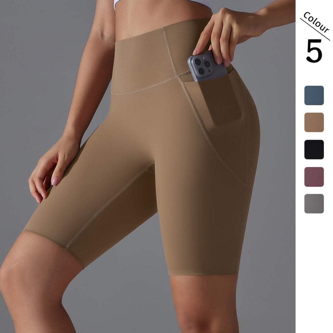 Women's Cycling Shorts with High Waist and Practical Side Pockets Lune London