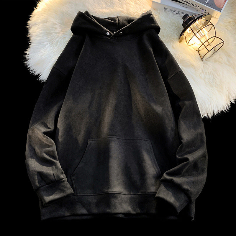Comfortable hoodie for women with a modern velvet look Lune London