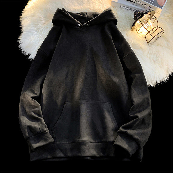 Comfortable hoodie for women with a modern velvet look Lune London