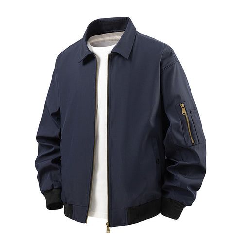 Sporty bomber jacket for men with practical zip pockets Lune London