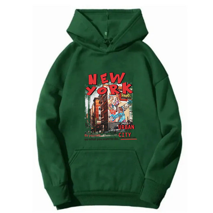 Women's hoodie with urban New York design Chic & Stil