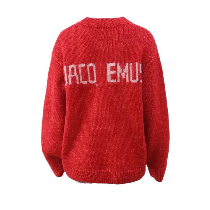 Cashmere sweater for women with statement print Lune London