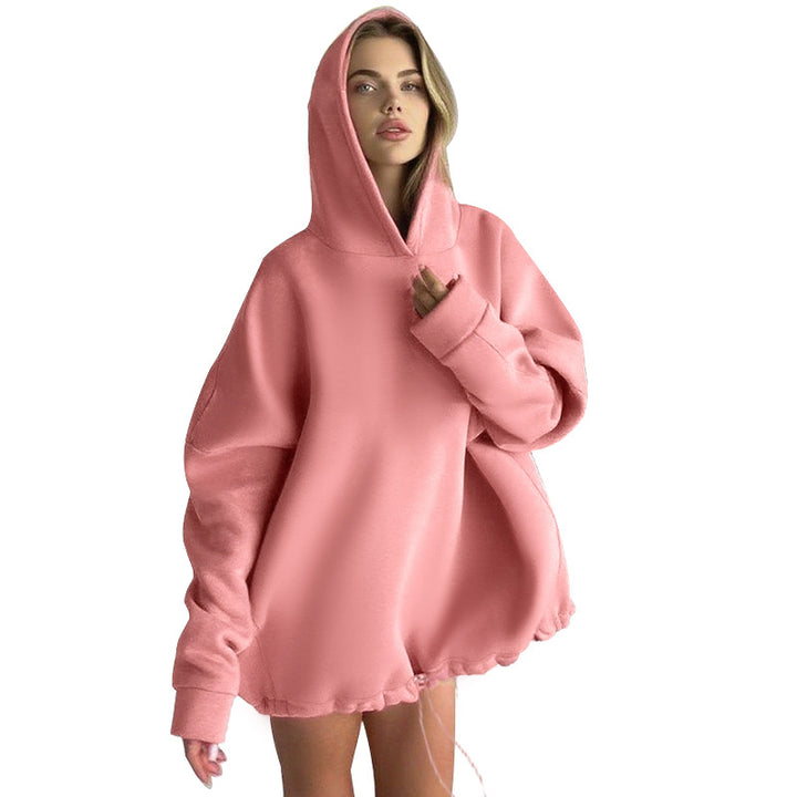 Women's oversized hoodie with adjustable waistband and kangaroo pocket Lune London