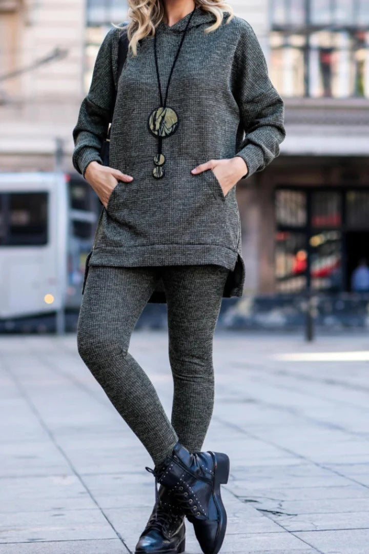 Ladies look the casual hoodie with Lune London leggings