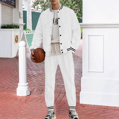 Casual knitted college jacket for men with a modern design and comfortable details Lune London