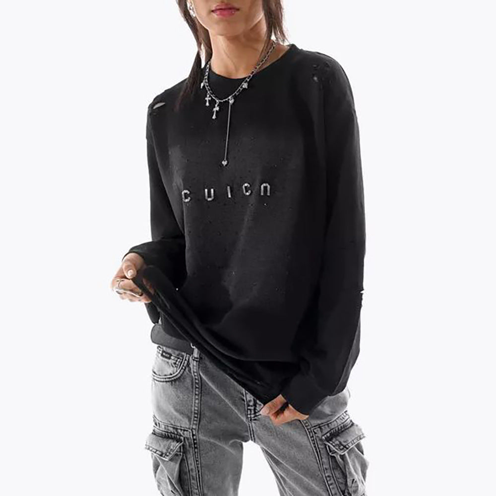 Oversized sweatshirt for women with stylish design elements Lune London