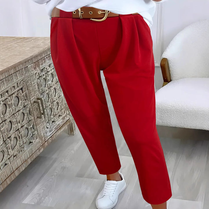 Classic high-waisted trousers for women with wide legs Lune London