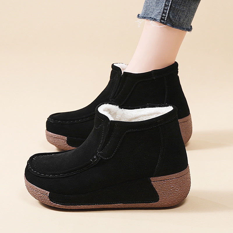 Short ankle boots for ladies, comfortable, with warm lining and non-slip sole Lune London