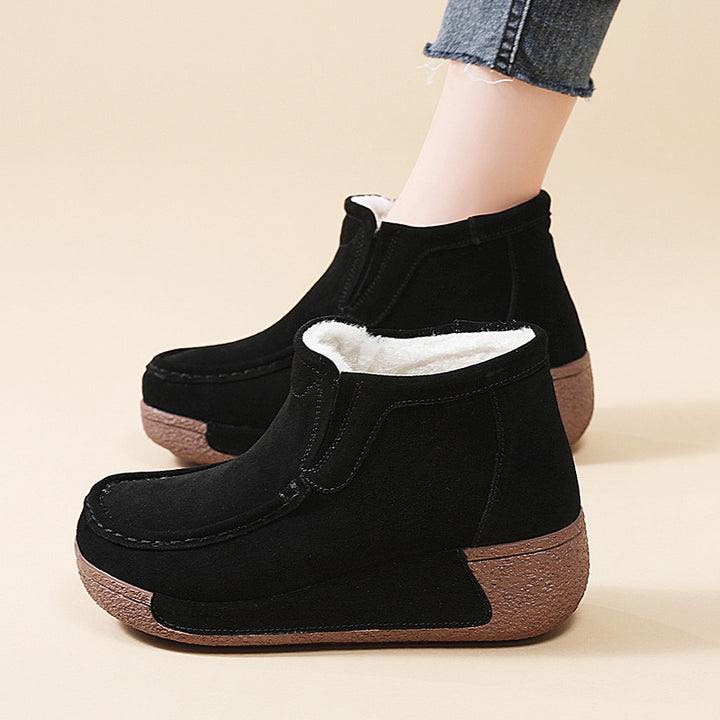 Short ankle boots for ladies, comfortable, with warm lining and non-slip sole Lune London