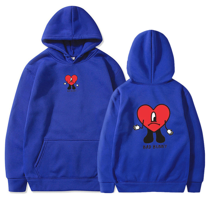 Hooded sweatshirt for women with creative heart pattern Lune London