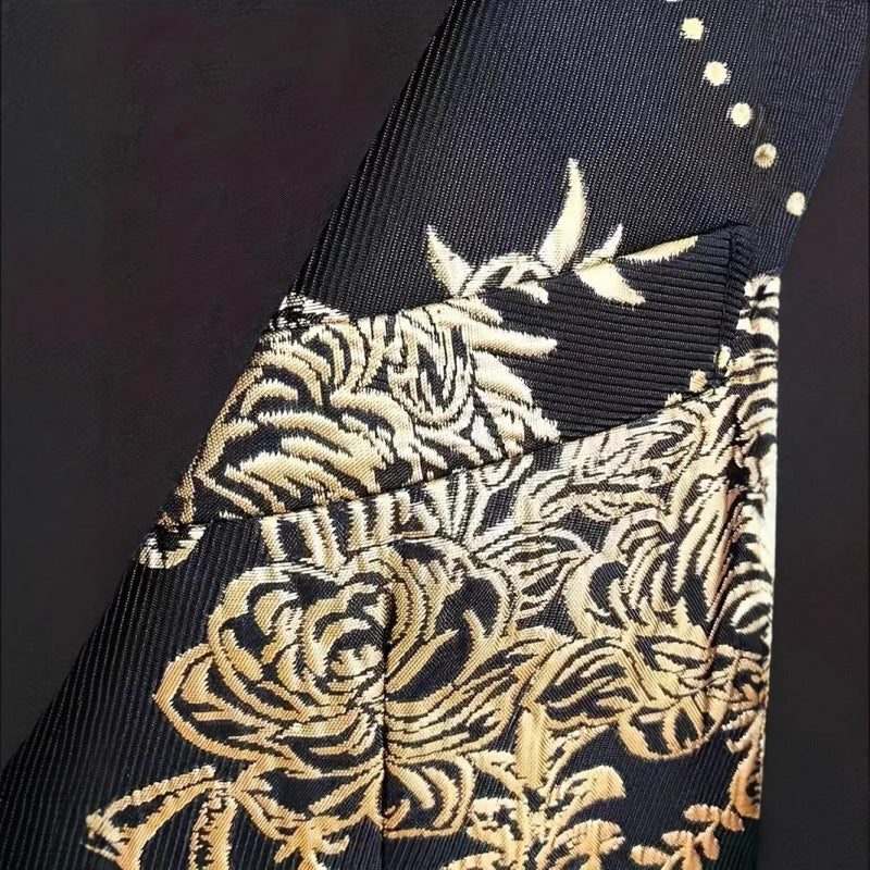 Veste de smoking extravagante pour homme avec motif jacquard floral Lune London