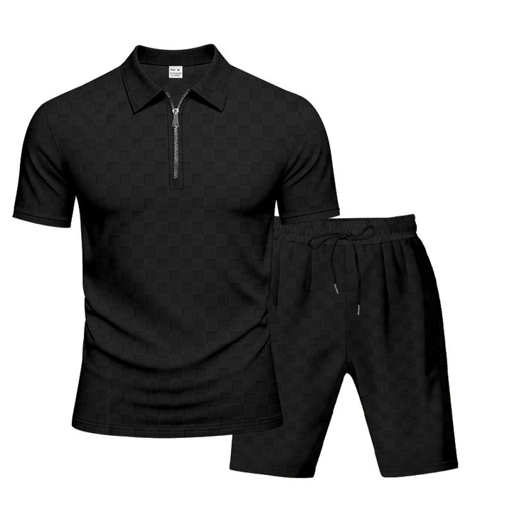 Men's Short Sleeve Sports Set with High-Quality Structured Design Lune London