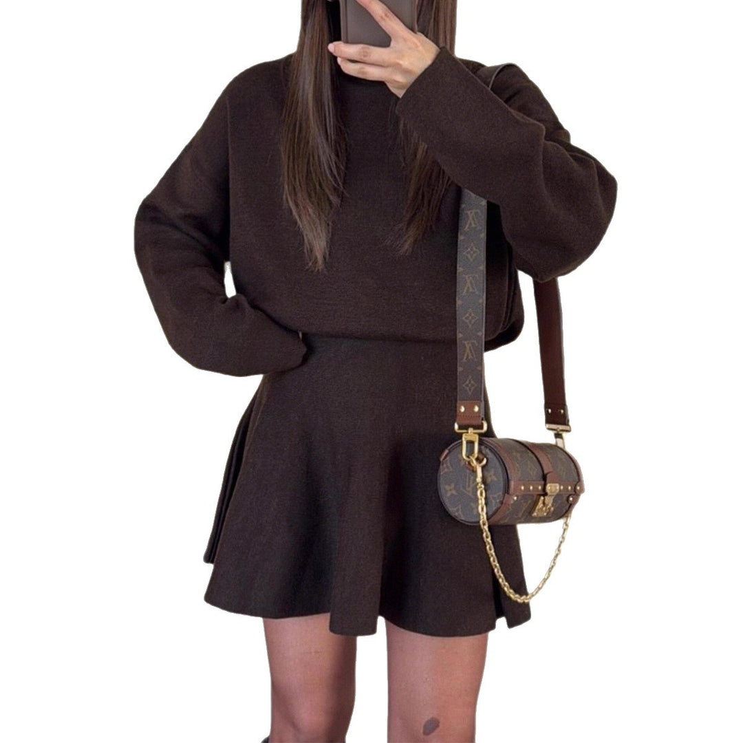 Robe sweat décontractée pour femmes avec des manches hautes Chic & Stil