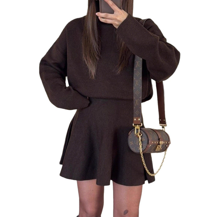 Robe sweat décontractée pour femmes avec des manches hautes Chic & Stil