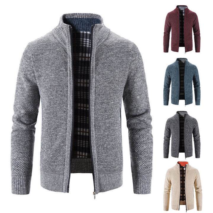 Men's Cardigan with Innovative Heat-Insulating Inner Lining Lune London