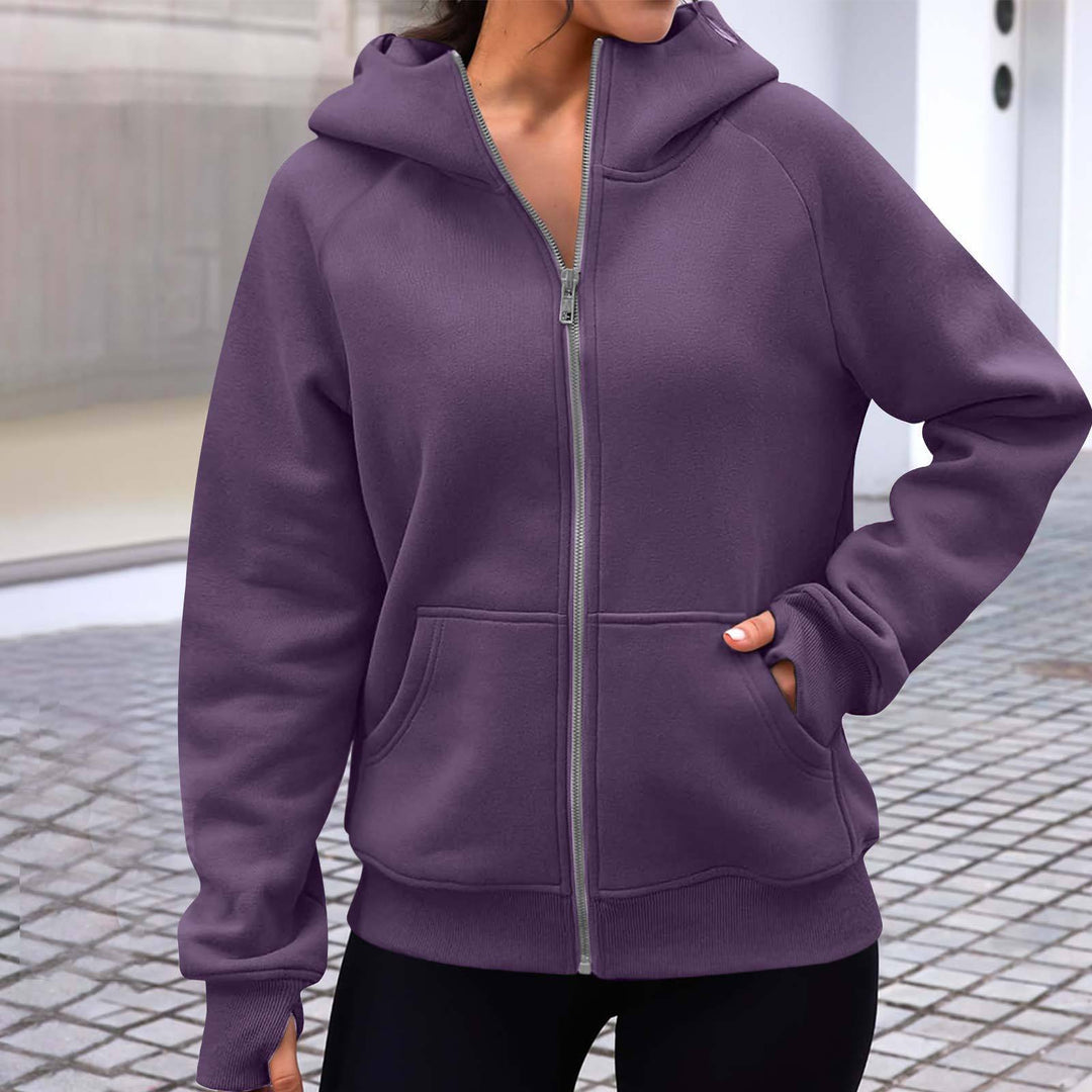 Casual hooded jacket for women with practical pockets and modern cut Lune London