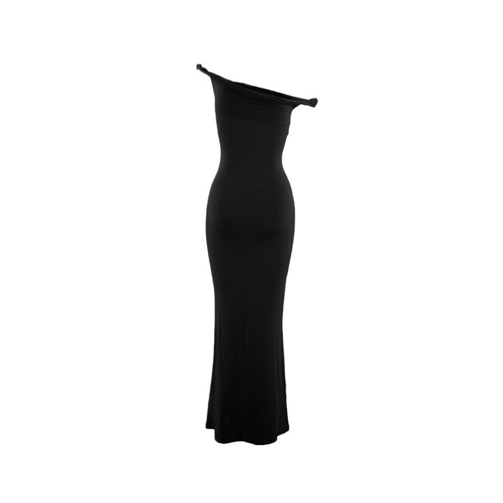 Ladies Elegant Maxi Dress with One Shoulder Lune London
