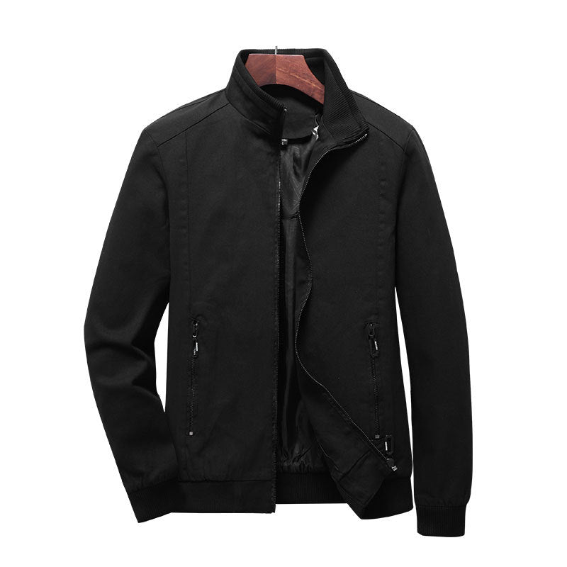 Casual transitional jacket for men with zipper and high collar Lune London