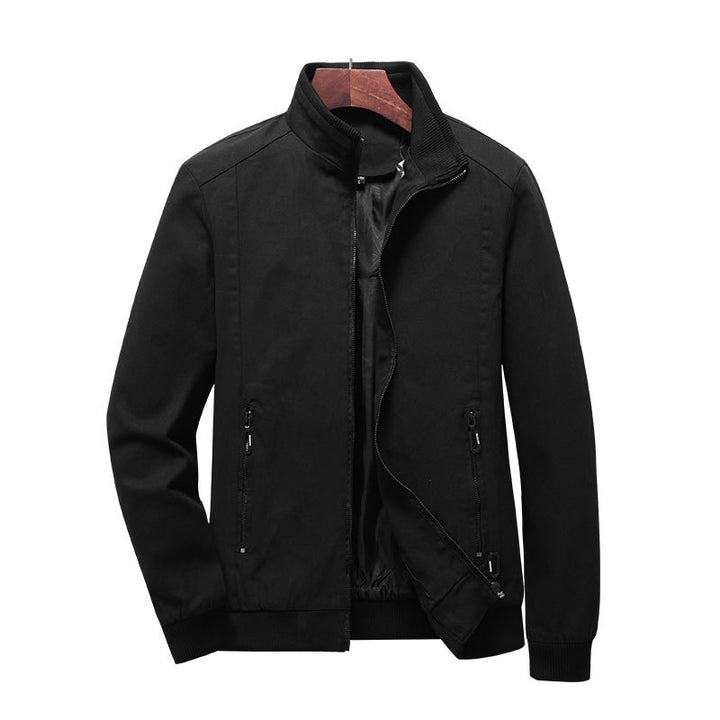 Casual transitional jacket for men with zipper and high collar Lune London