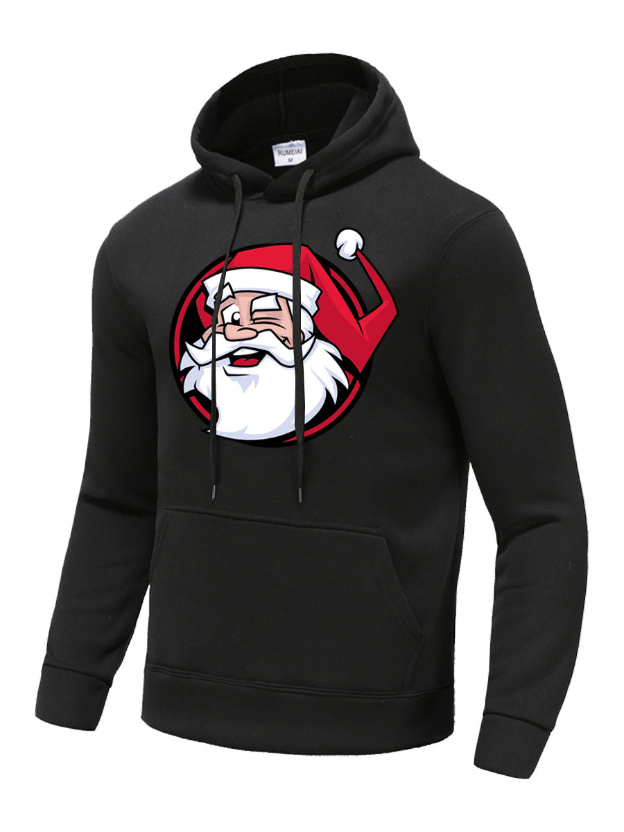 Men's hooded sweatshirt with creative Christmas pattern Lune London