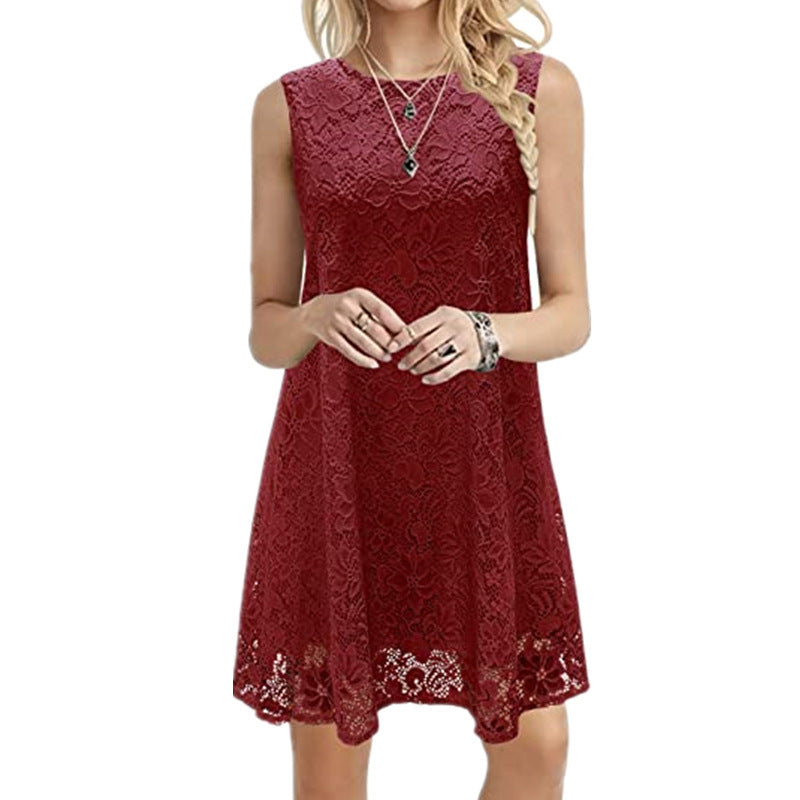 Elegant lace dress for ladies with A-line cut Lune London