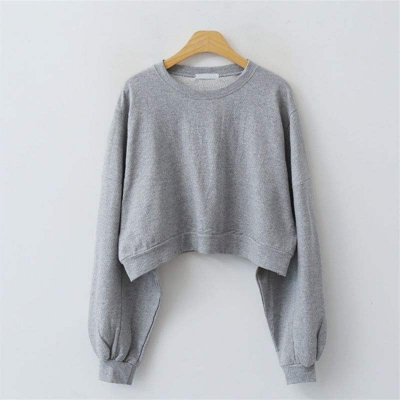 Pull court pour femmes avec manches ballon Chic & Stil