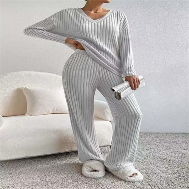 Ensemble de loungewear tricot décontracté pour femmes Chic & Stil