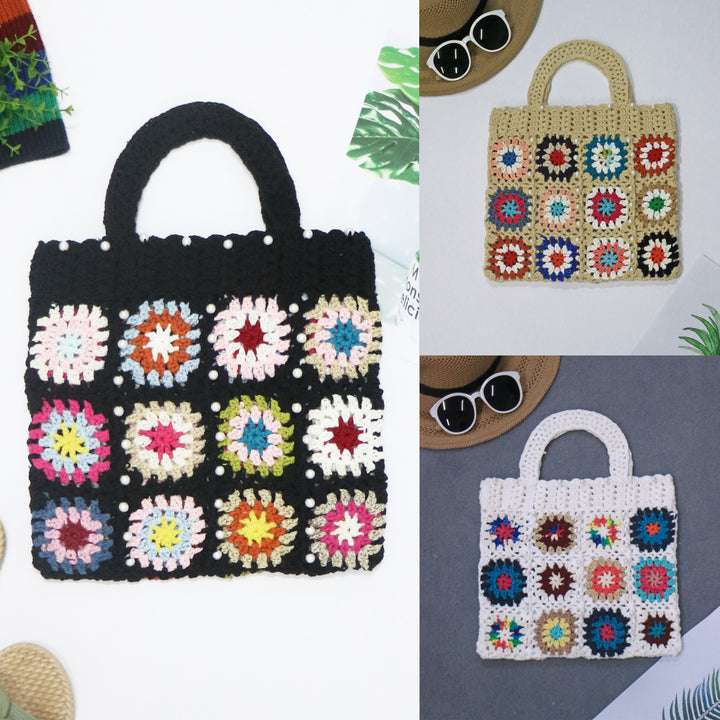 Handmade crochet tote bag for women Lune London