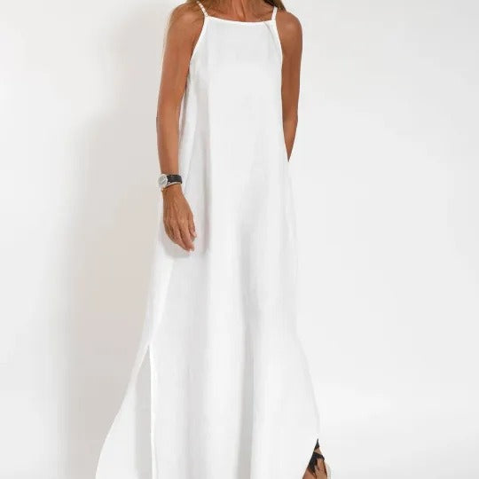 Maxi dress for ladies with an elegant cut and fine straps Lune London