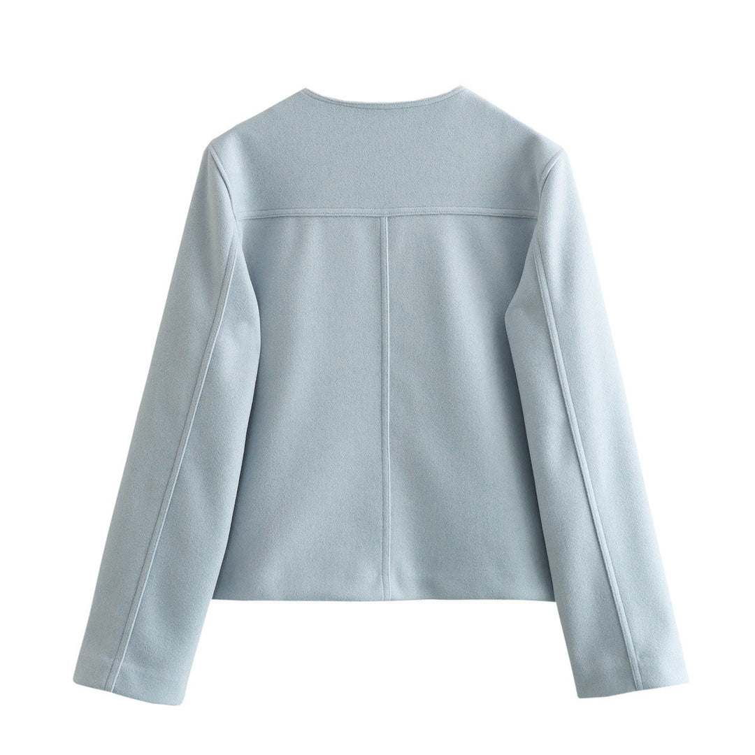 Modern jacket for women in soft materials with textured design Lune London