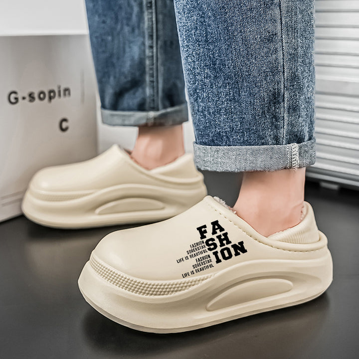 Ladies comfortable slippers with warm lining and non-slip sole Lune London