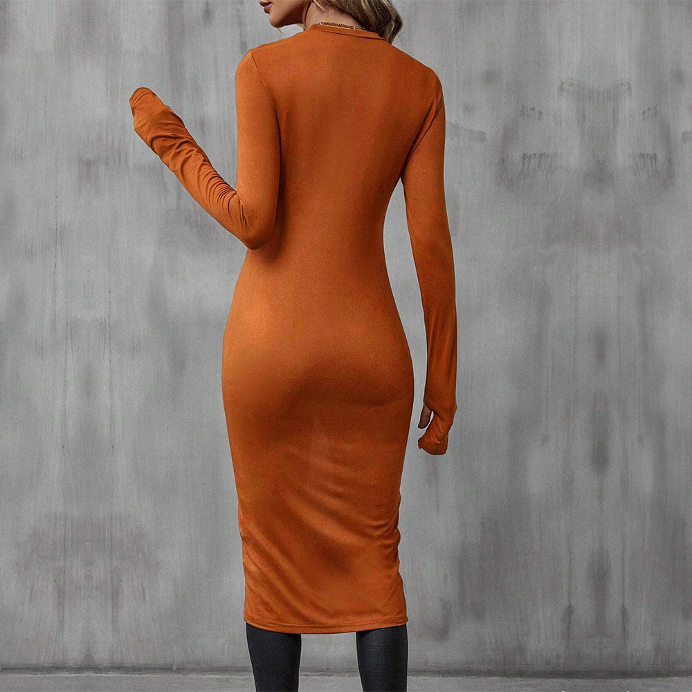Haut enveloppant pour femmes avec manches longues et ourlet asymétrique Chic & Stil