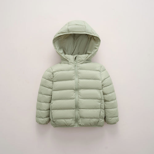 Ladies warm quilted jacket with hood Lune London