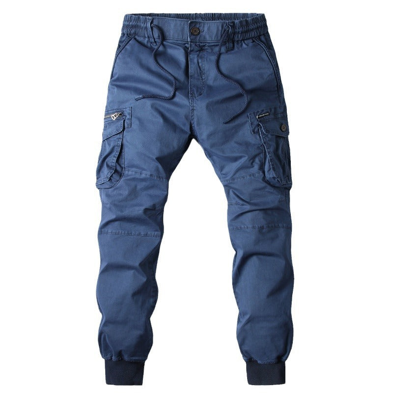 Men's Cargo Joggers with Adjustable Waistband and Practical Pockets Lune London