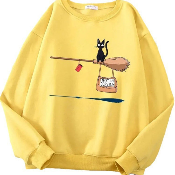 Women's sweatshirt with creative cat design Lune London