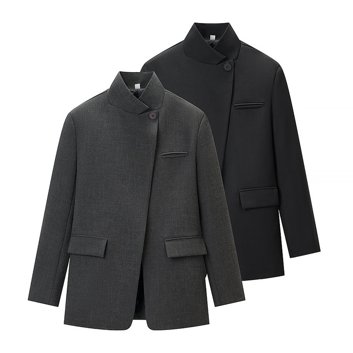 Veste blazer de mode pour femmes en style décontracté avec poches pratiques Chic & Stil